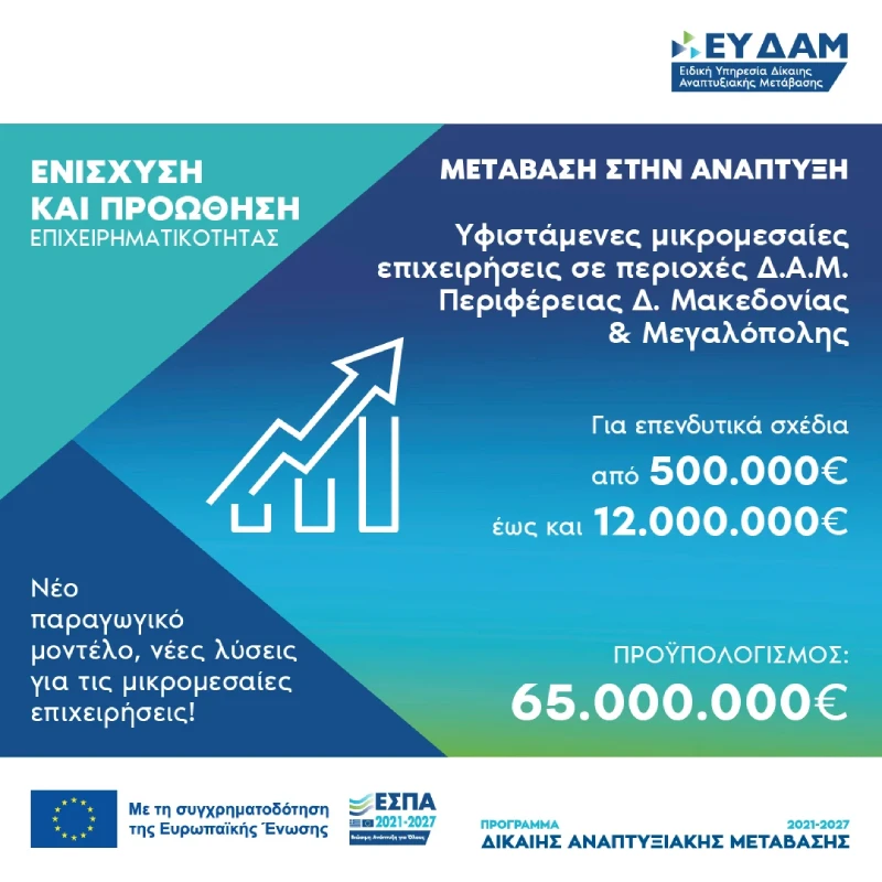Ενίσχυση επενδυτικών σχεδίων παραγωγικών επενδύσεων υφιστάμενων μεγάλων επιχειρήσεων στις ηπειρωτικές περιοχές ΕΣΔΙΜ