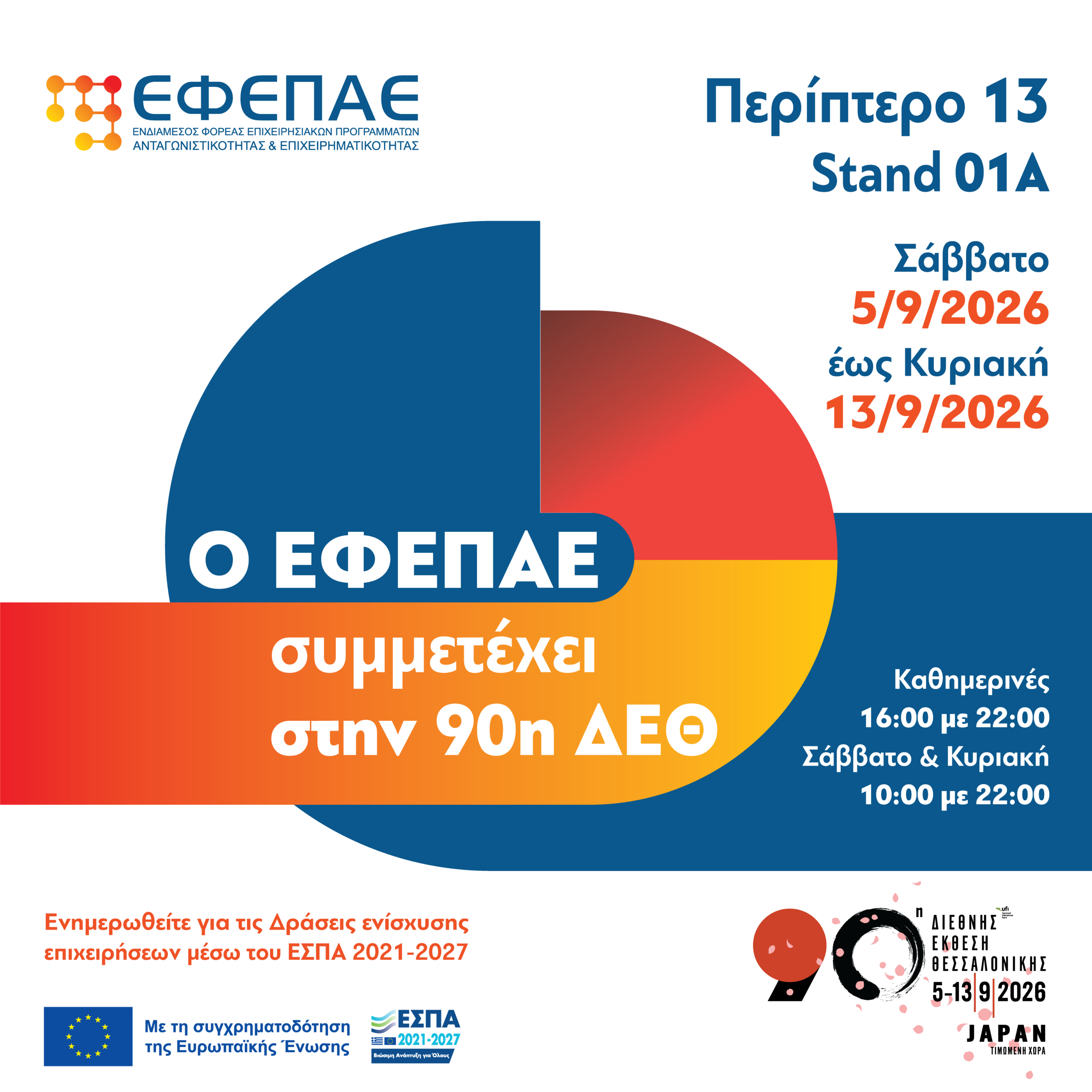 Ο ΕΦΕΠΑΕ στην 90η Διεθνή Έκθεση Θεσσαλονίκης - Νέα
