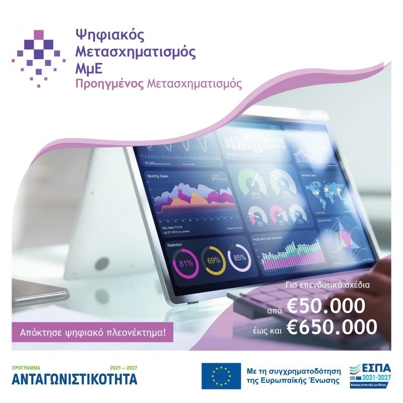 6η τροποποίηση της Πρόσκλησης της Δράσης «Προηγμένος Ψηφιακός Μετασχηματισμός ΜμΕ» - ΕΣΠΑ 2021-2027 Νέα Πρόγραμμα